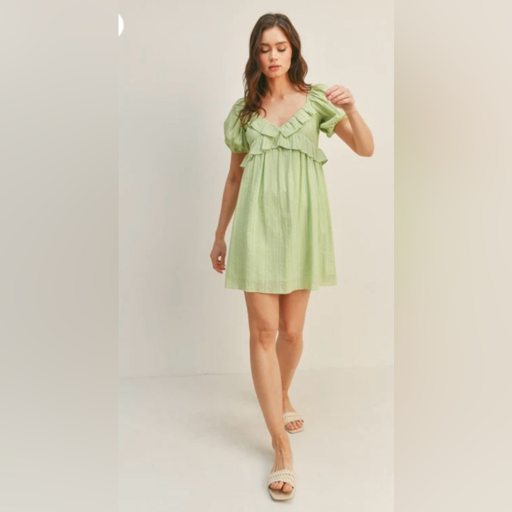Lush Green Gathered Blouse